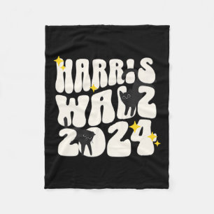 Cobertor De Velo Gato Senhoras Para Kamala Funny Cat 2024 President