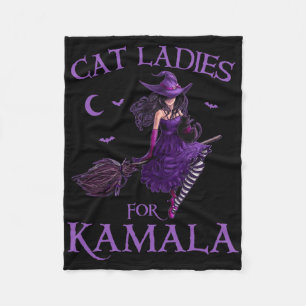 Cobertor De Velo Gato Senhoras Para Kamala Harris 2024 Bruxas Harri