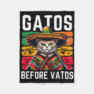 Cobertor De Velo Gatos Antes de Vatos Gato Engraçado Mexicano Ponch