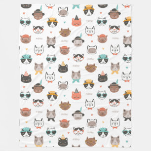 Cobertor De Velo Gatos De Lã 60x80