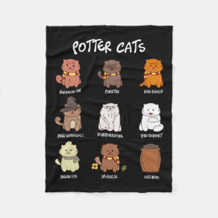Cobertor De Velo Gatos De Potter Para O Lover De Gato