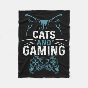 Cobertor De Velo Gatos E Jogos De Gato De Gato Gato Gamador De Gato