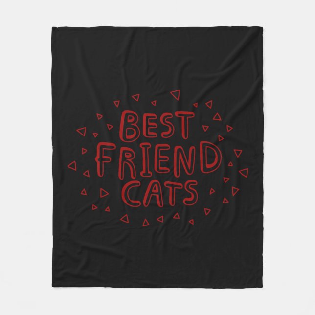 Cobertor De Velo Gatos Mais Amigos (Frente)