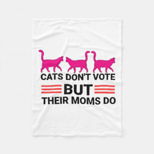 Cobertor De Velo Gatos não votam, mas suas Mães do Kamala Harris 20