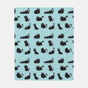 Cobertor De Velo Gatos Negros Engraçados