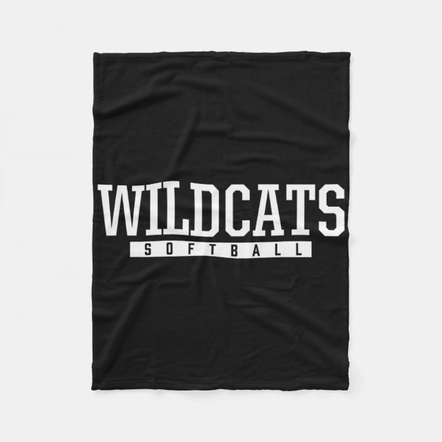 Cobertor De Velo Gatos Selvagens de Shelby County Softll Hs (Frente)