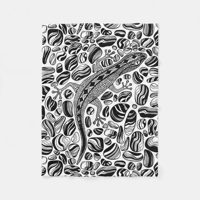 Cobertor De Velo Gecko e seixos (Frente)