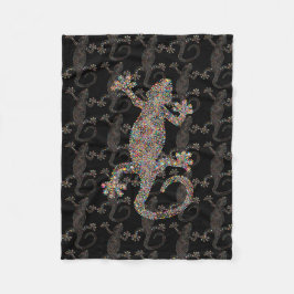 Cobertor De Velo Gecko LIZARD ART