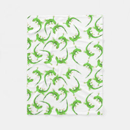 Cobertor De Velo Gecko Lizard Reptile Pattern