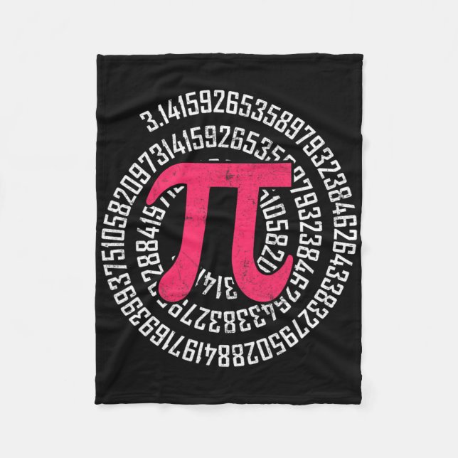 Cobertor De Velo Geek De Nerd De Matemática Pi Day 3.1415 Irraciona (Frente)