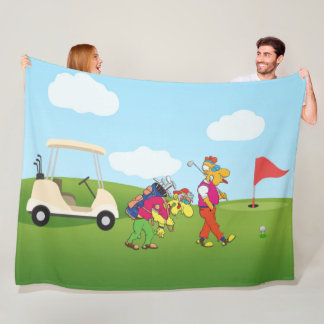 Cobertor De Velo Geezer Golf Fleece Blanket