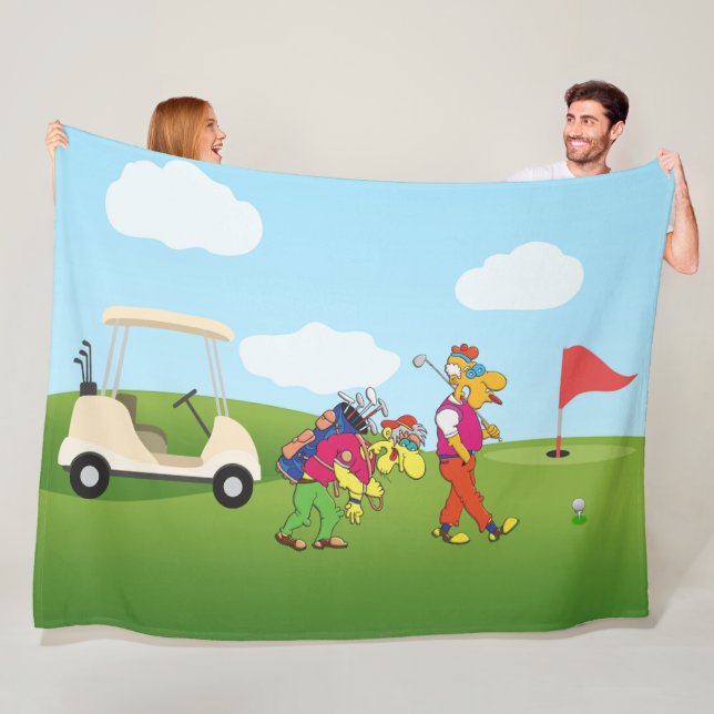 Cobertor De Velo Geezer Golf Fleece Blanket (In Situ)