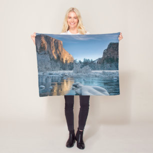 Cobertor De Velo Gelo e neve Gelo virgem no Vale do Yosemite