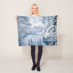 Cobertor De Velo Gelo e neve Lago Königssee, Alemanha