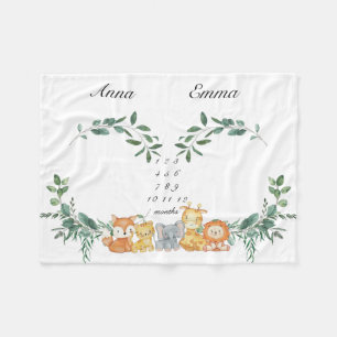 Cobertor De Velo Gêmeos Etapa Gênero Bebês Neutros Bebês Bebê B