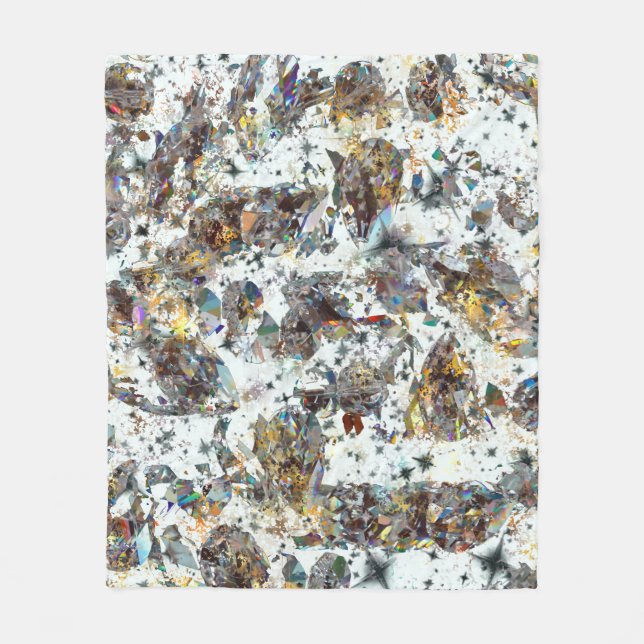 Cobertor De Velo Gemstone Sparkle Fleece Blanket Iridescente (Frente)