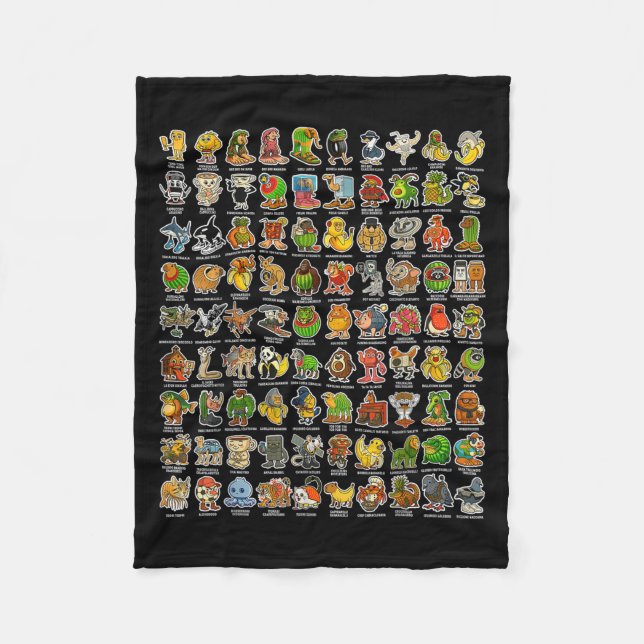 Cobertor De Velo Gen Z Funny Meme 90 Brainrot Char (Frente)
