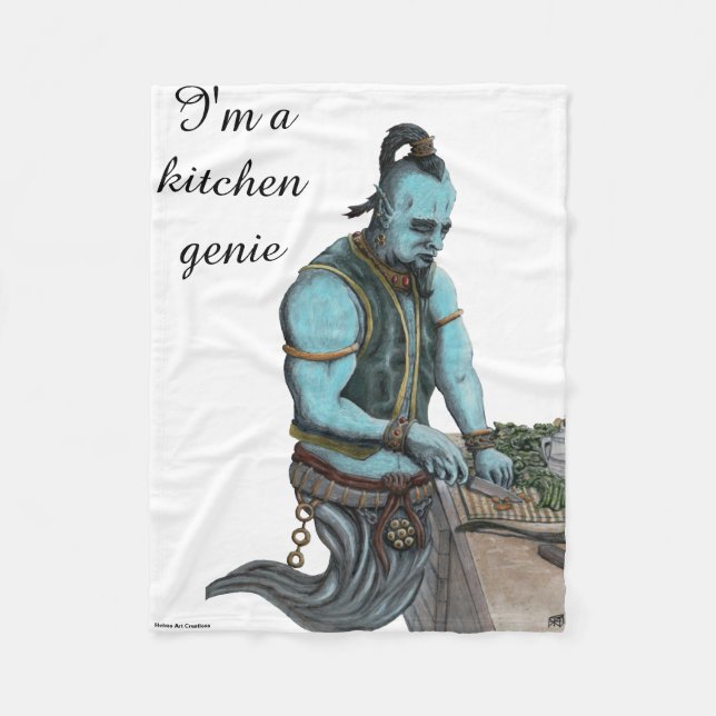 Cobertor De Velo Genie Chef Janto Magic Fantasy Blanket (Frente)