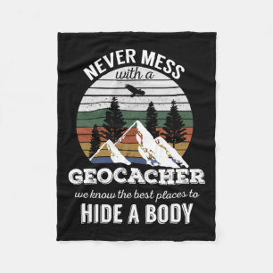 Cobertor De Velo Geocaching T Shirt Nunca Mora Com Geocacher Men W