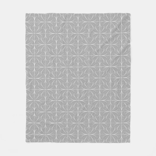 Cobertor De Velo Geometria orgânica nas Cinzas (Frente)