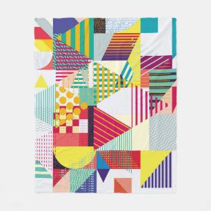 Cobertor De Velo Geométrico decorativo, padrão sem costura abstrato