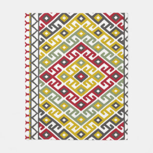 Cobertor De Velo Geométrico Turco Indiano: Azulejo de Fundo Vintage