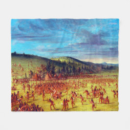 Cobertor De Velo George Catlin Ball-play do Choctaw Ball Up