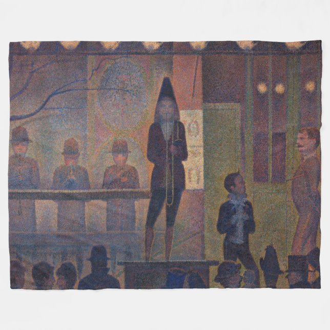 Cobertor De Velo Georges Seurat - Atração de Circo (Frente (Horizontal))
