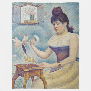 Cobertor De Velo Georges Seurat - Jovem Mulher Empolvilhando-se