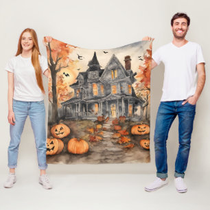 Cobertor De Velo Gerado pelo Spooky Old House AI