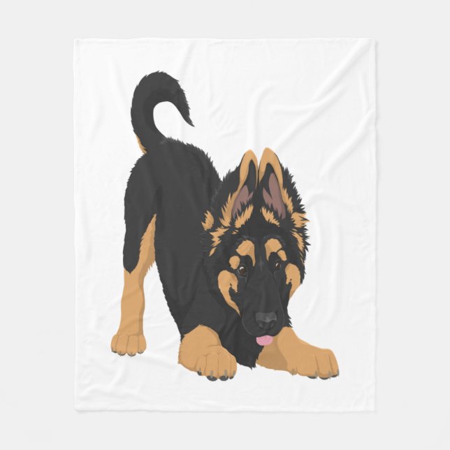Cobertor De Velo German shepherd (Frente)