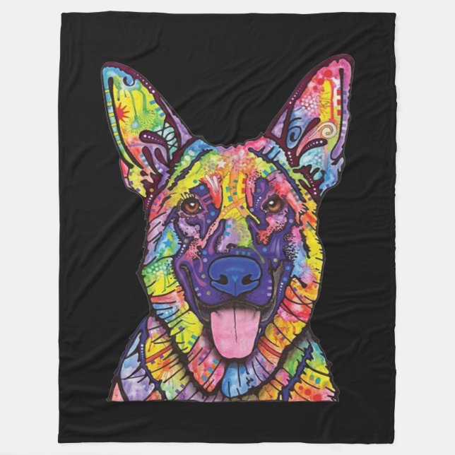 Cobertor De Velo German shepherd (Frente)