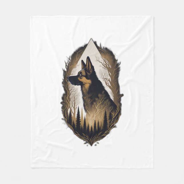Cobertor De Velo German shepherd 003 (Frente)