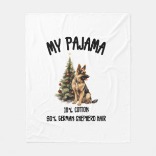 Cobertor De Velo German shepherd e Natal, Design de Cachorro Engraç