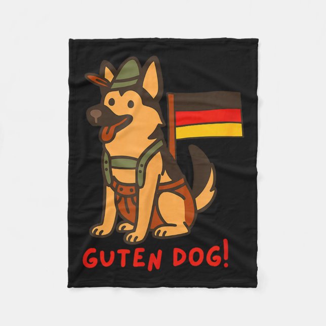 Cobertor De Velo German Shepherd Funny Beer Festival Guten Dog  (Frente)