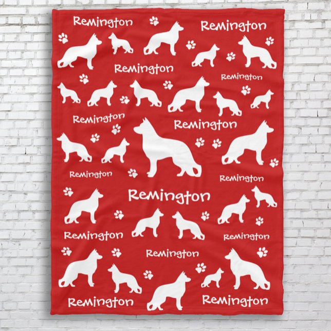 Cobertor De Velo German shepherd vazio | Presente Leal e Adorável (German Shepherd Dog Blanket - memorial gift, birthday gift, or Christmas gift for GSD lovers)