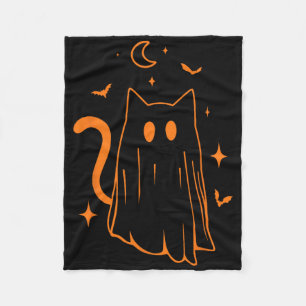 Cobertor De Velo Ghost Cat Boo Dia de as Bruxas engraçado Animais d