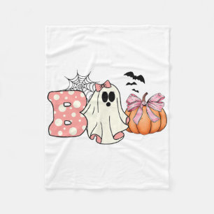 Cobertor De Velo Ghost Floral Boo Halloween Boy Ghost Spo