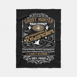 Cobertor De Velo Ghost Hunter Paranormal Vintage Whiskey Style Desi