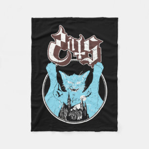 Cobertor De Velo Ghost Vintage Halloween Meow Cat Friend Rock Ghost