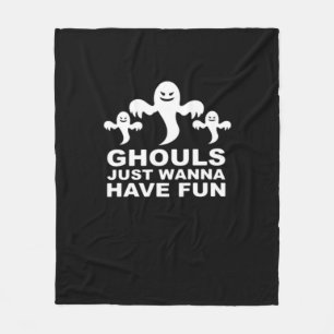 Cobertor De Velo Ghouls Só Quer Divertir-Se No Halloween Engraçado