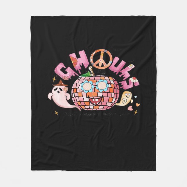 Cobertor De Velo Ghouls Só Quer Ter Sublimação Divertida (Frente)