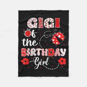 Cobertor De Velo Gigi da Menina do Aniversário - Família Joaninha