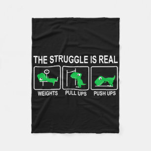 Cobertor De Velo Ginásio de Dinossauros Treino de Dinossauros Força