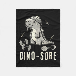 Cobertor De Velo Ginásio Divertido Dinossauro T-rex Musculação Leva