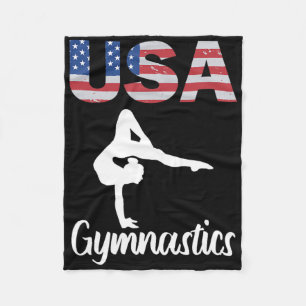 Cobertor De Velo Ginástica De Bandeiras Americanas No Tee Gymnast 4