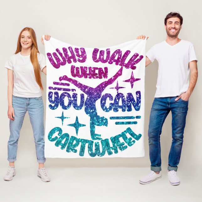 Cobertor De Velo Ginástica Roda Magenta Turquesa Roxa (In Situ)