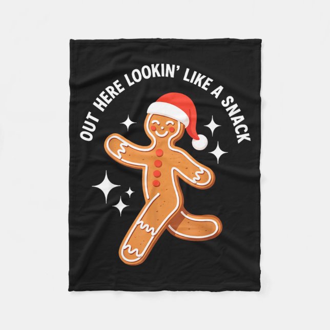 Cobertor De Velo Gingerbread Christmas Xmas Couple Hot Girlfriend - (Frente)