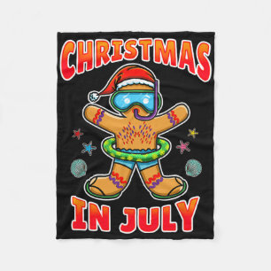Cobertor De Velo Gingerbread de Natal em Julho