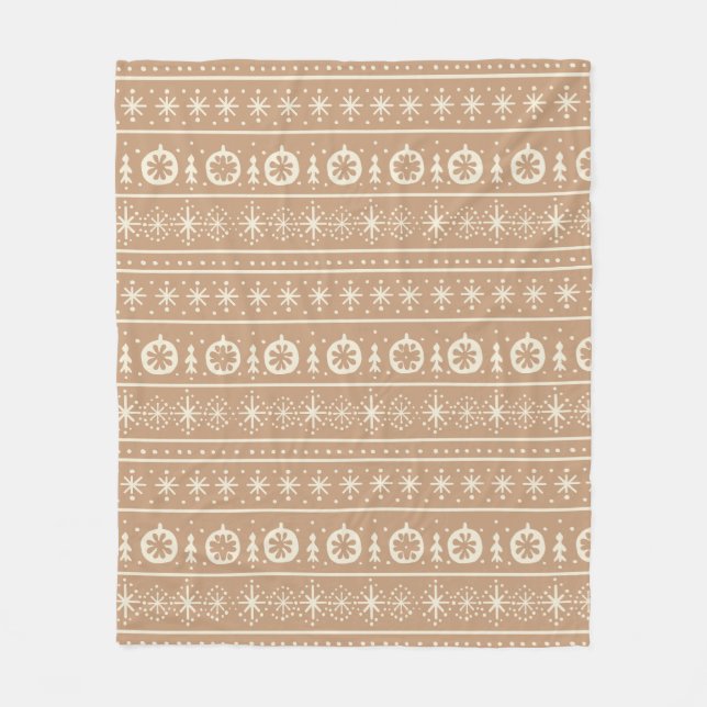 Cobertor De Velo Gingerbread Stripe (Frente)